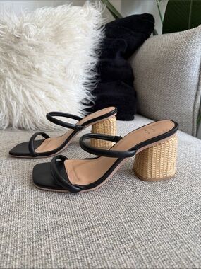 A New Day Black Heel Sandals